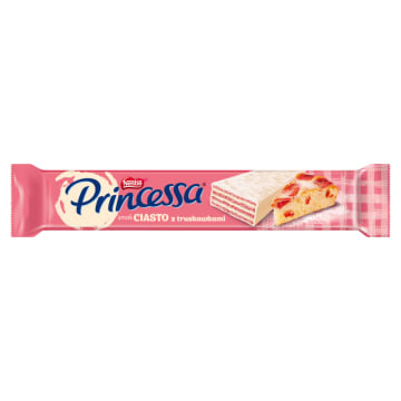 PRINCESSA Wafelek o smaku ciasta z truskawkami