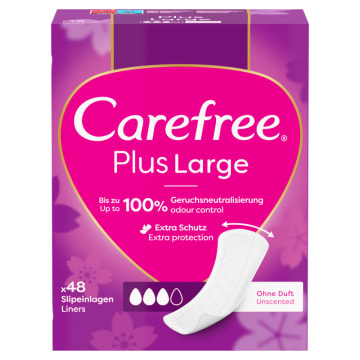 CAREFREE PLUS Wkładki higieniczne delikatny zapach