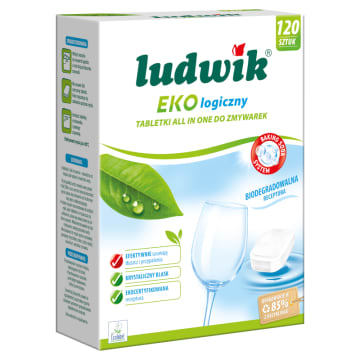 LUDWIK EKOlogiczny All in One Tabletki do zmywarek 120 szt.