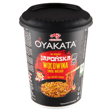 OYAKATA Danie instant z sosem w stylu japońska wołowina o smaku wasabi