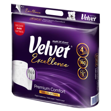 VELVET Excellence Papier toaletowy 4 warstwowy 9 szt.