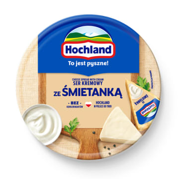 Ser topiony w krążku - Śmietankowy