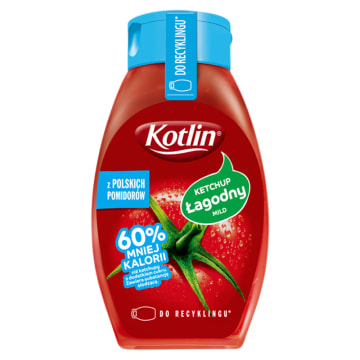 KOTLIN Ketchup łagodny (60% mniej kalorii)