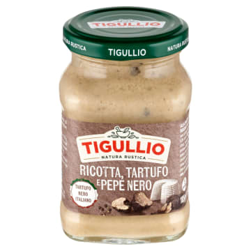 TIGULLIO Pesto z serem ricotta truflami i czarnym pieprzem