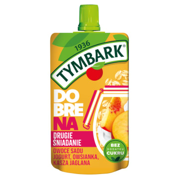 TYMBARK Mus owoce sadu + jogurt naturalny i owsianka