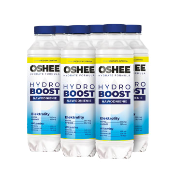 OSHEE HydroBoost Napój izotoniczny niegazowany o smaku cytrynowym