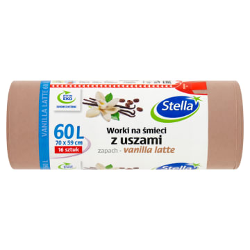 Worki na śmieci zapachowe Vanilla Latte 60L 16szt