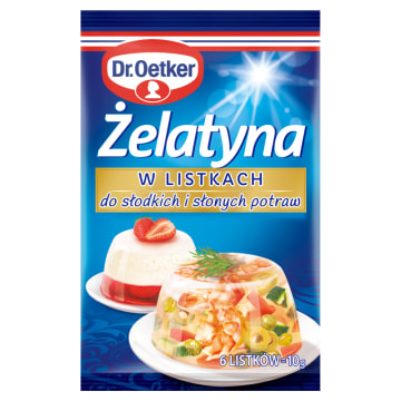 DR. OETKER Żelatyna w listkach 6 szt.