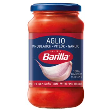 BARILLA Sos pomidorowy Aglio (z czosnkiem, czerwonym winem i ziołami)