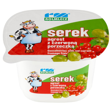 Serek homogenizowany agrest z czerwoną porzeczką