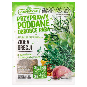 PRIPRAVKA Zioła Grecji - mieszanka przyprawowa z czosnkiem i trawą cytrynową