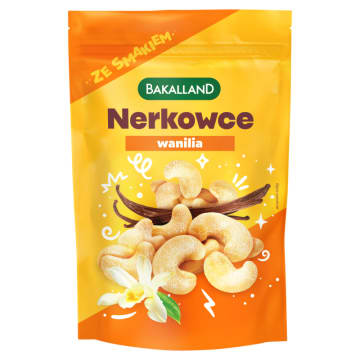 BAKALLAND Orzechy nerkowca prażone wanilia