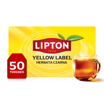 LIPTON Yellow Label Herbata czarna 50 torebek ex.