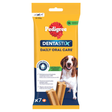 PEDIGREE DentaStix Średnie Rasy Przysmak dla Psów (7 sztuk)
