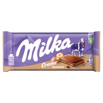 MILKA Czekolada mleczna z nadzieniem z orzechów laskowych