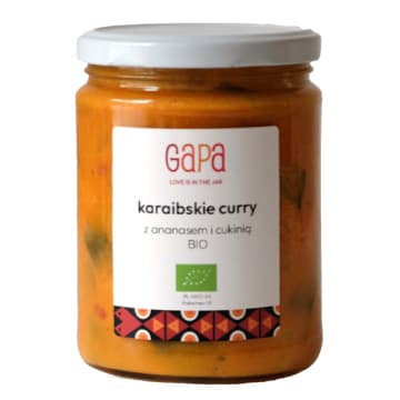 Karaibskie curry z ananasem i cukinią BIO