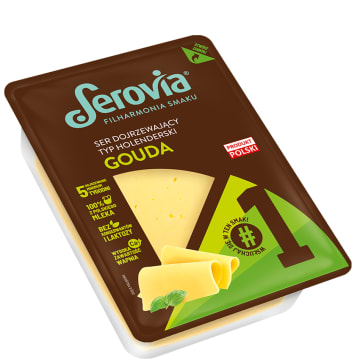 Gouda Ser żółty dojrzewający typ holenderski (plastry)