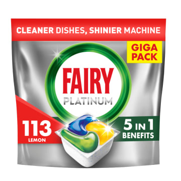 FAIRY PLATINUM All in One Kapsułki do zmywarki Cytrynowe 113 szt.