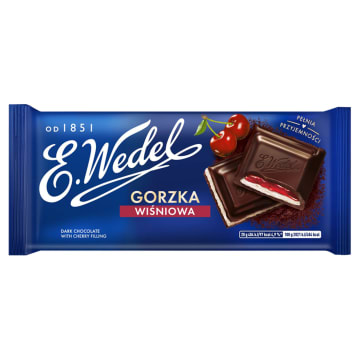 WEDEL Czekolada gorzka z nadzieniem wiśniowym
