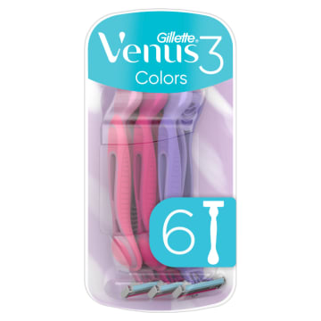 GILLETTE Venus 3 Colors Maszynki jednorazowe do golenia dla kobiet