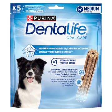 DENTALIFE Medium Uzupełniająca karma dla dorosłych psów 5 szt.