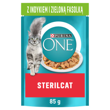 PURINA ONE Sterilcat Pokarm dla kota Indyk i Zielony Groszek