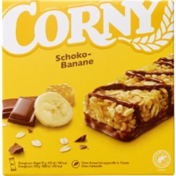 CORNY Baton zbożowy o smaku czekoladowo-bananowym 6x25g