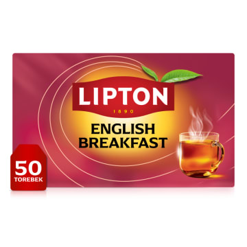 LIPTON English Breakfast Herbata czarna 50 torebek