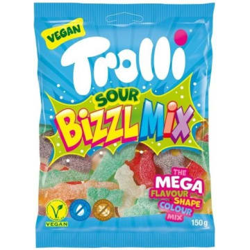 TROLLI Żelki kwaśne różne kształty Bizzl Mix