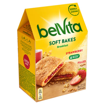 BELVITA Breakfast Ciastka zbożowe z nadzieniem truskawkowym