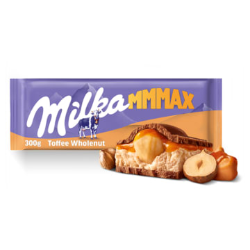 MILKA Czekolada mleczna Toffee Wholenut