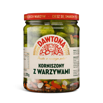 Ogórki korniszony z warzywami