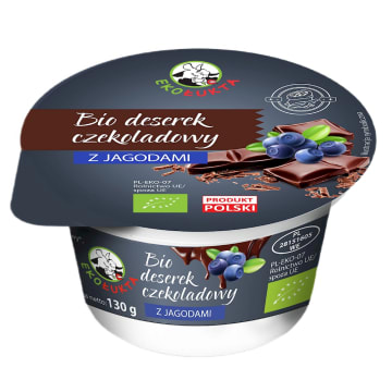 Deser czekoladowy z jagodami BIO