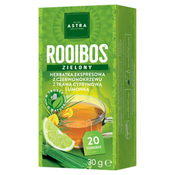 ASTRA Herbata Rooibos z trawą cytrynową i limonką 20 torebek ex.