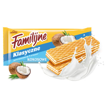 JUTRZENKA Familijne Wafle o smaku kokosowym