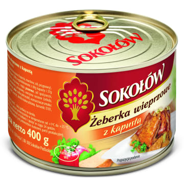 SOKOŁÓW Żeberka wieprzowe z kapustą
