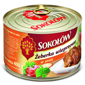 SOKOŁÓW Żeberka wieprzowe w sosie