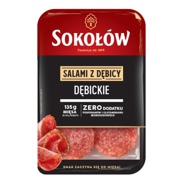 Salami dębickie - plastry