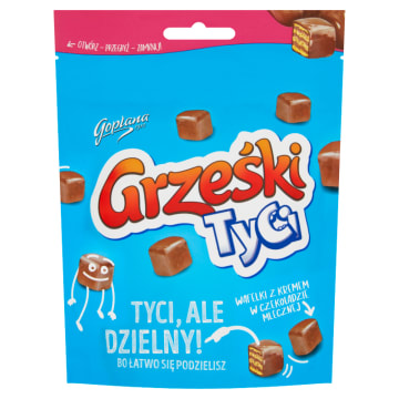 Wafelki z kremem w mlecznej czekoladzie
