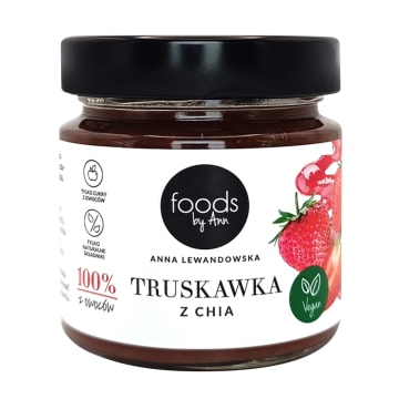 Dżem truskawkowy z chia (wegański)