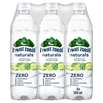 ŻYWIEC ZDRÓJ Naturals Napój niegazowany z delikatną nutą limonki i mięty