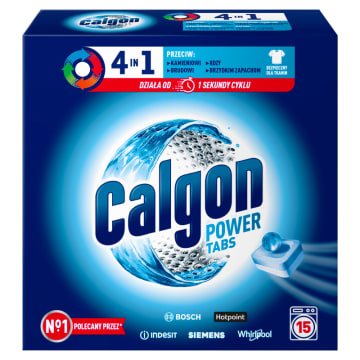 CALGON Tabletki do pralki przeciw osadzaniu się kamienia 15 szt.