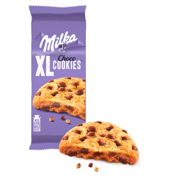 MILKA XL Cookies Ciastka z dużymi kawałkami czekolady