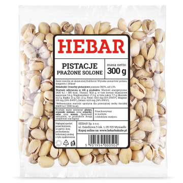 HEBAR Pistacje prażone solone