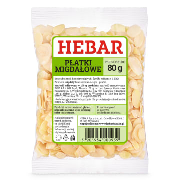 HEBAR Płatki migdałowe