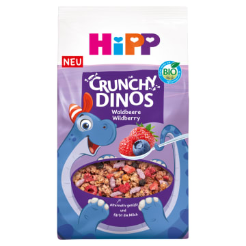 HIPP BIO Musli chrupiące dinozaury owoce leśne po 3 roku życia