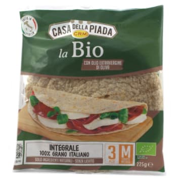 CASA DELLA PIADA Piadina pszenna pełnoziarnista BIO (3 szt.)