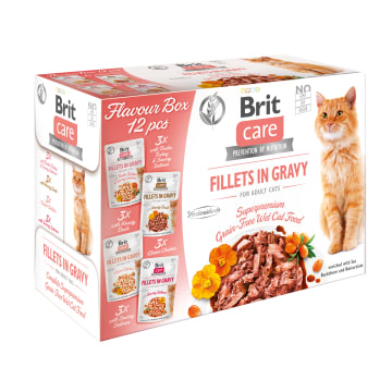 Mokra karma dla dorosłych kotów bezzbożowa mix smaków box 12x85g