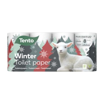 TENTO Winter Papier Toaletowy w zimowy wzór 8 rolek