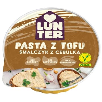 LUNTER Pasta z tofu smalczyk z cebulką